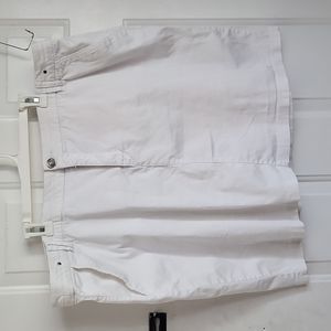 INTRO. Mini Skirt. White. Plus Size 22W
